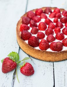 Erdbeertarte | Erdbeerkuchen | strawberry cake | © monsieurmuffin