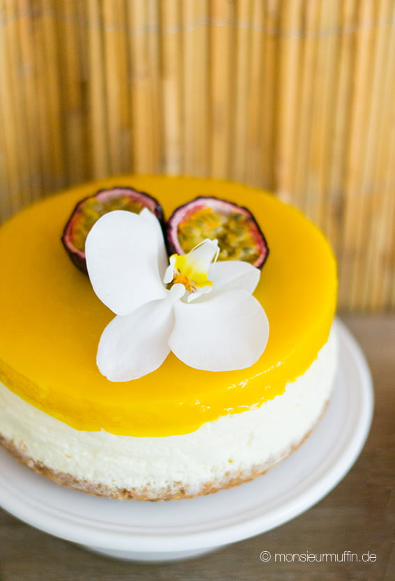 Mango-Cheesecake | Cheesecake with mango | Babyshower-Party | Karbik-Party | Tropical cake | tropical sweet table | © monsieurmuffin