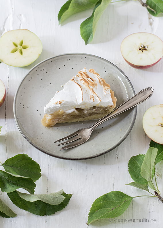 S´mores Apple Pie Rezept | Apfelkuchen mit Baiser | apple cake | © monsieurmuffin