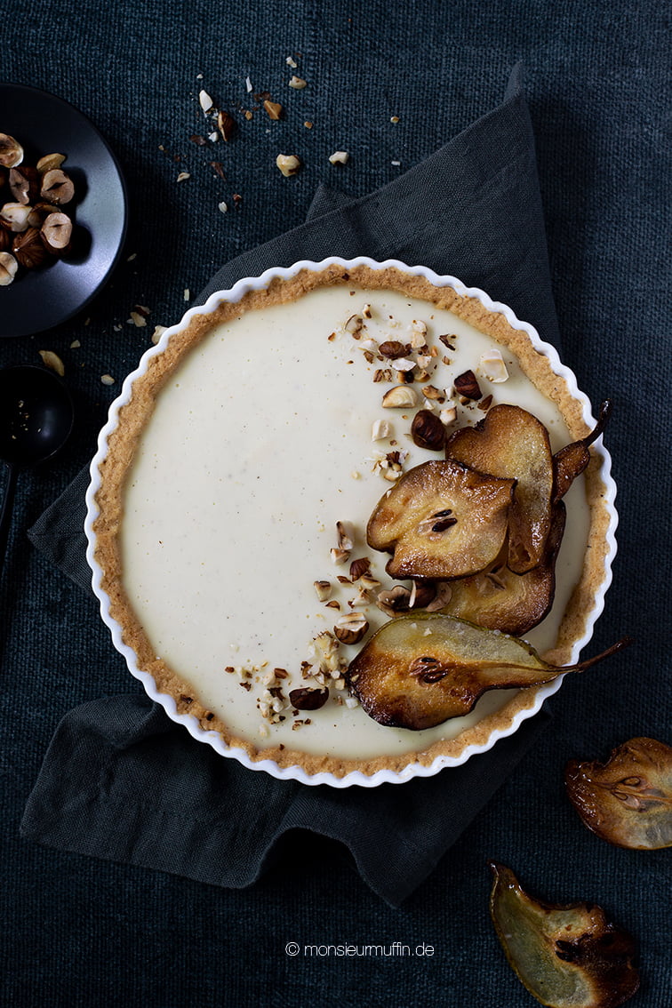 Birnen-Zimttarte Rezept | pear tarte with cinnamon | © monsieurmuffin