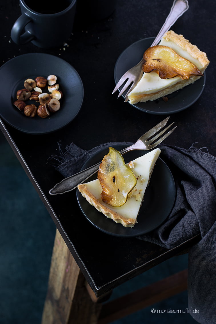 Birnen-Zimttarte Rezept | pear tarte with cinnamon | Birnentarte | © monsieurmuffin